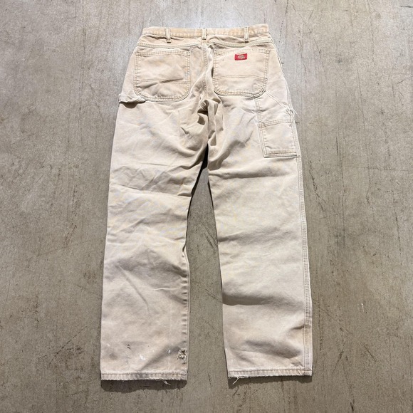 Dickies Other - Dickies Pants Mens 34x31 Beige Carpenter Canvas Workwear Relaxed Fit Utility